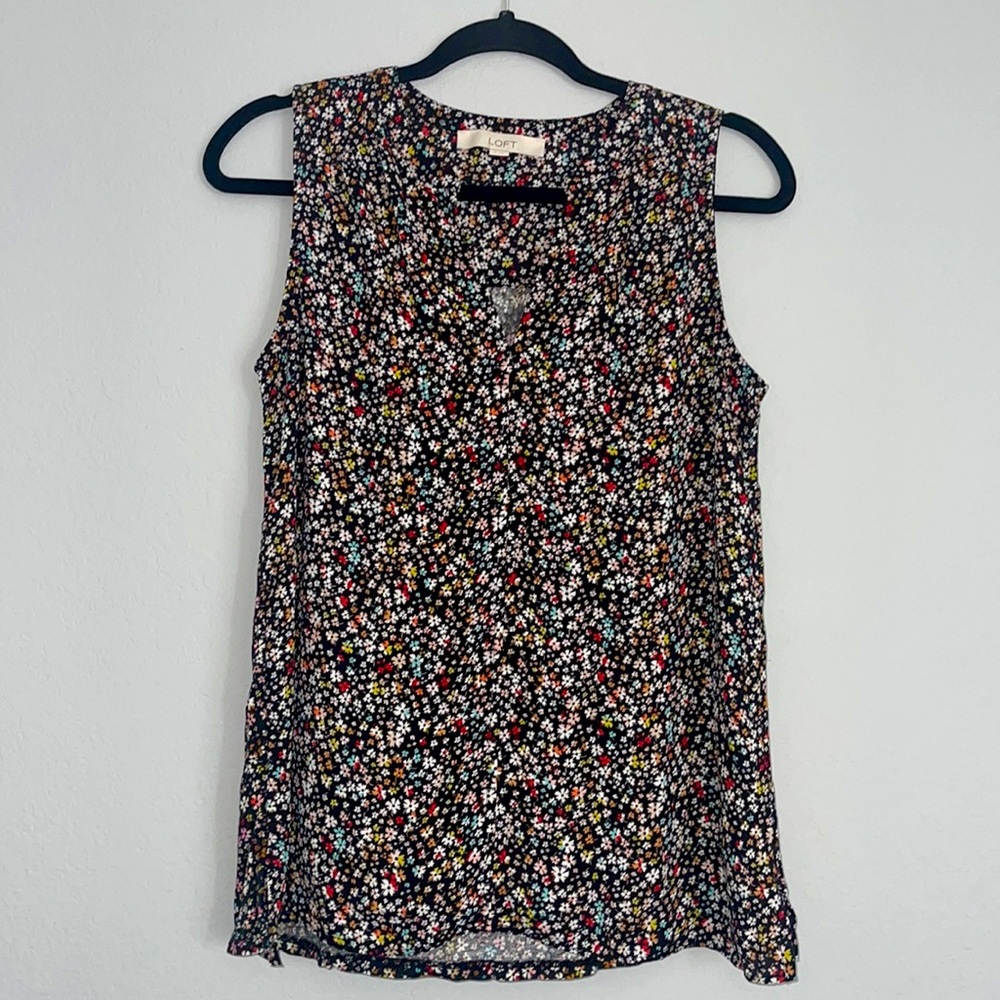 Floral muscle tunic